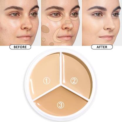 Morbee Fit Cover Up All Pro Concealer | 3 in 1 concealer palette Full coverage d1 Concealer