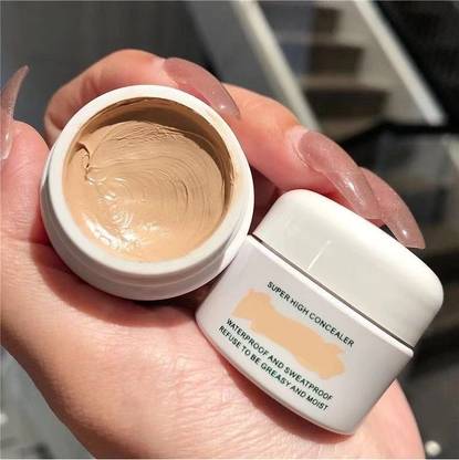 manasona Full Coverage Foundation Cream Waterproof Cover Spots Acne Marks Dark Circles Concealer