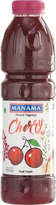 MANAMA Cherry Fruit Crush Dessert Topping for Ice Creams and Shakes