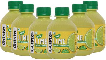 Gustofoods Green Lime Juice Concentrate Equivalent to 60 Natural Lime, Instant Fruit Drink