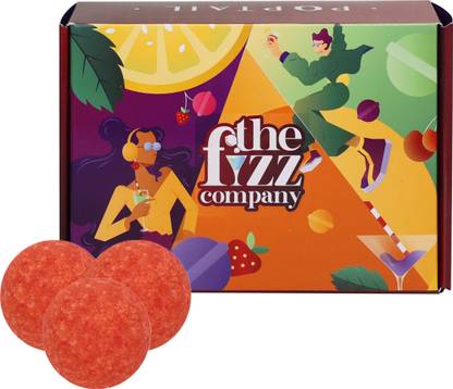 The Fizz Company Mocktail & Cocktail Bomb | Cosmopolitan Pack of 3 | DIY Party Kit at Home