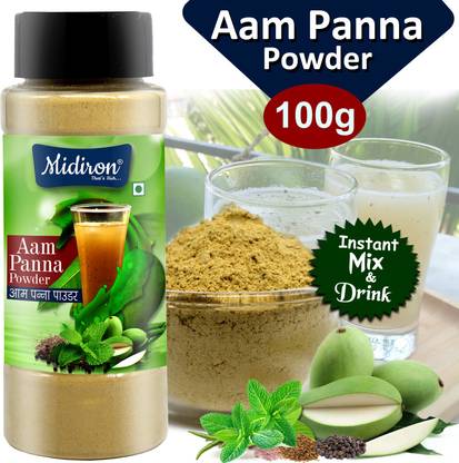 Midiron Instant Drink Aam Panna Powder|100% Natural Aam Panna|Instant Beverage Aam Panna