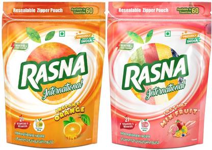 Rasna Instant Orange & Mixed Fruit Flavor