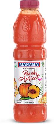 MANAMA Peach and Apricot Fruit Crush for Desserts, Ice Creams and Shakes