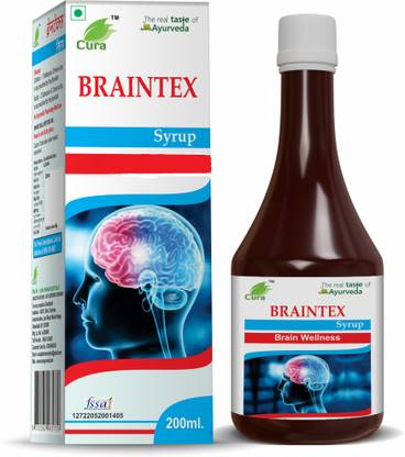 Cura Braintex Herbal Syrup 400ML | Supports Brain Function, Memory & Mental Energy