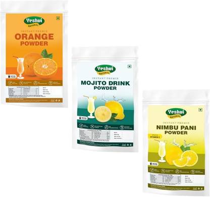 YESHVI NATURAL Orange, Mojito & Nimbu Pani