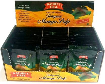 NATURE'S FIRST TOTAPURI MANGO POUCH 100 GMS PACK OF 24