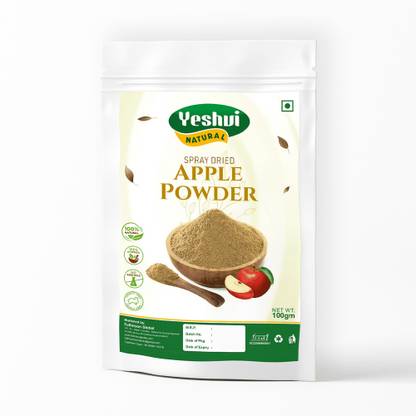 YESHVI NATURAL Spray Dried Apple Powder Fruit Powder for Smoothies, Baking, and Snacks