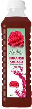 Mountain Bawarchi Buransh Squash Drink | Refreshing Rhododendron Juice | Ready to Serve Pack Of 1