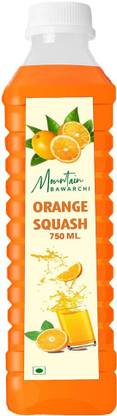 Mountain Bawarchi Pulpy Orange Squash Fruit Drink | Refreshing Orange Juice (Pack of 1)