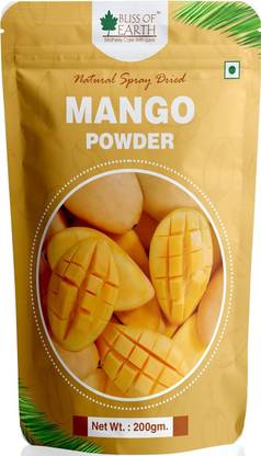 Bliss of Earth Mango Powder 200gm Natural Spray Dried Vitamin A,C,K Rich Nutrition Drink