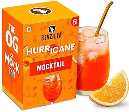 Bevzilla Mocktail Mixer Powder - Hurricane, Non Alcoholic | Instant Mocktail