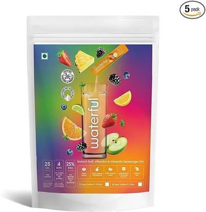 Waterful Melange Trial Pack Hydration Drink,10+ Vitamins & Minerals,Healthy Fruit Flavour