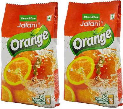 StarBlue Orange Instant Drink Mix with instant Refreshing Energy (pack of 2)