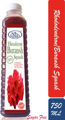 Badrika Pure Natural Himalayan Sugarfree Buransh/Rhododendron Flowers Squash