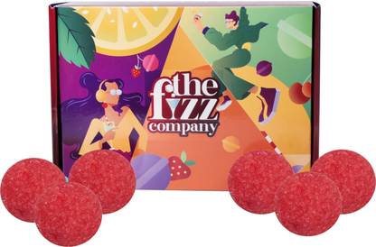 The Fizz Company Mocktail & Cocktail Bomb | Oh So Cranberry Pack of 6 | Party Kit at Home