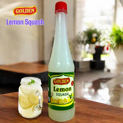 Golden Lemon Squash , Juicy, Pulpy, Refreshing Do Not Add Sugar (700ml x 2)