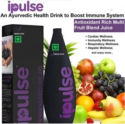 INDUS VIVA INDUSVIVA I Pulse Ayurvedic Health Booster Fruit & Acai Berry Juicee - 1 Litre