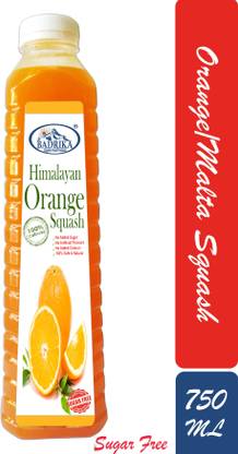 Badrika Pure Natural Himalayan Sugarfree Sugarfree Orange/Pahari Malta Squash 750 ML