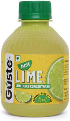 Gustofoods Green Lime Juice Concentrate Equivalent to 60 Natural Lime, Instant Fruit Drink