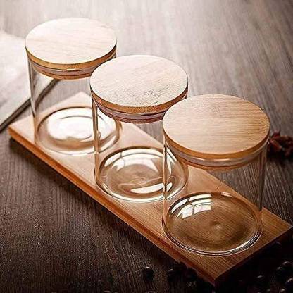 vanitrad Spice Set Glass, Wooden