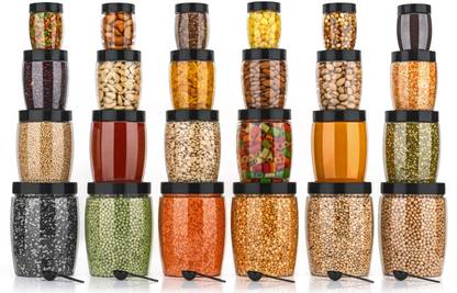 HASHONE Plastic Grocery Container  - 350 ml, 650 ml, 950 ml, 1400 ml