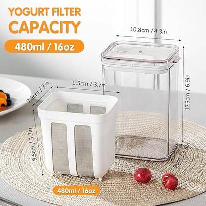 EcomGhar Yogurt Filter Curd Maker Greek Yogurt Maker Dahi Strainer Curd Strainer Yogurt Maker