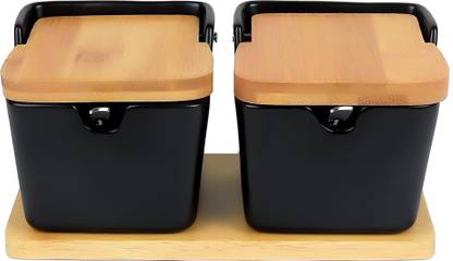 DAIZONAL Spice Set Ceramic, Wooden