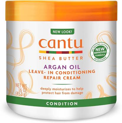 NEW CANTU Shea Butter Argan Oil Leave In Conditioning Repair Cream