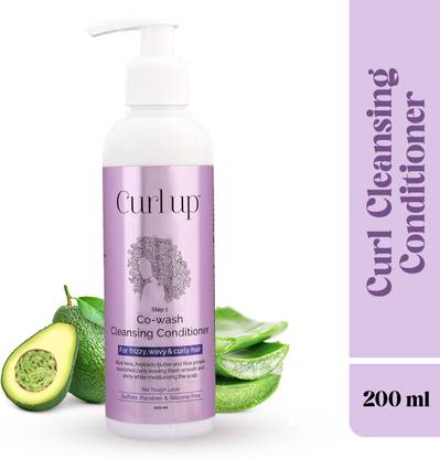CURL UP cowash Cleansing conditioner|For Dry Frizzy, Wavy& Curly Hair