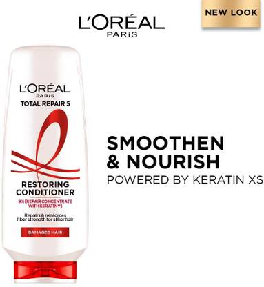 L'Oréal Paris Total Repair 5 Conditioner with Pro-Keratin + Ceramide, For Damaged Hair