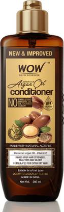 WOW SKIN SCIENCE Moroccan Argan Oil Conditioner - No Sulphates, Parabens, Silicones