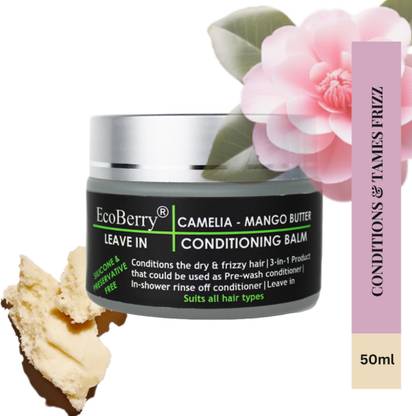 ecoberry Camellia Mango Butter Leave In Conditioning Balm | Dry & Frizzy Hair