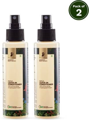 Pilgrim Patua Leave-In Conditioner for Damage Control & Improves Elasticity Pack Of 2