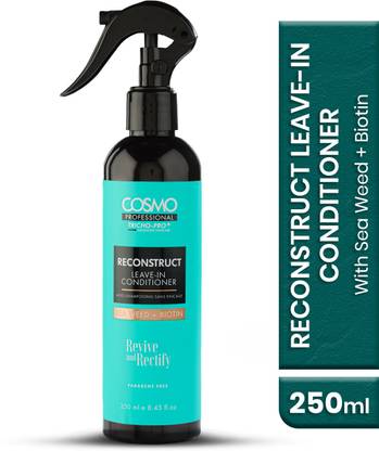 COSMO PROFESSIONAL Reconstruct Leave In Conditioner Sea Weed & Biotin Parabens-Free