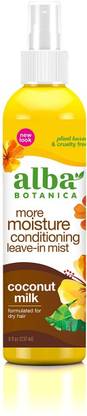 Alba Botanica Drink It Up Coconut Milk Hawaiian Leave-In Conditioning Mist, Orange