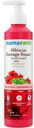 Mamaearth Hibiscus Damage Repair Conditioner With Hibiscus & Curry Leave for Strong & Hair