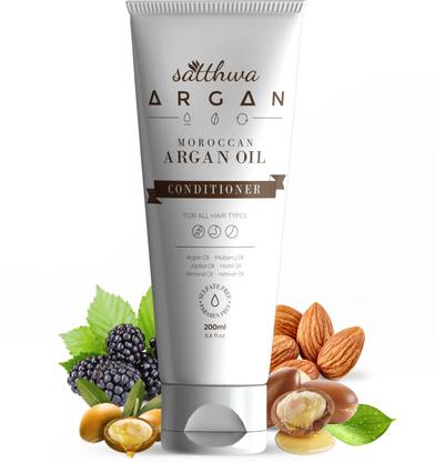 Satthwa Argan Oil Conditioner for Dry and Frizzy Hair, Damage Hair Repair Conditioner