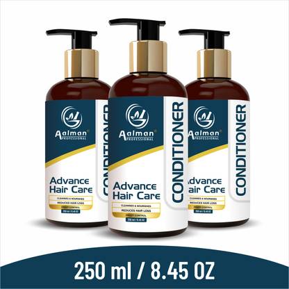 Aalman Professional Advance Hair Care Solution conditioner for Smooth & Shiny Hair (3 Bottle)