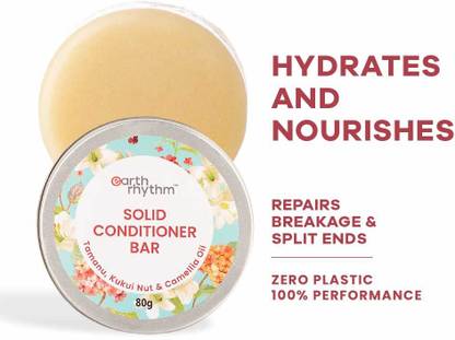 Earth Rhythm Tamanu Conditioner Bar, Promotes Hair Growth, Reduces Split Ends, Tin - 80gm