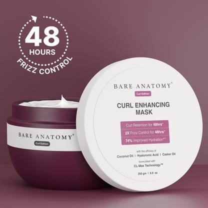 BARE ANATOMY Curl Enhancing Hair Mask | Smoothens & Conditions Hair With Curl Retention