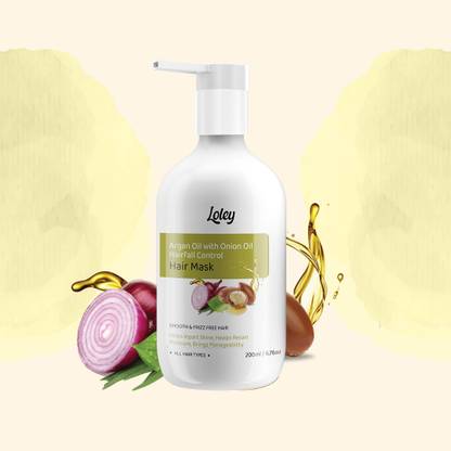 Loley argan and onion hairfall control hair conditionar for SMOOTH & FRIZZ FREE HAIR