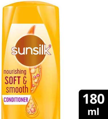 SUNSILK Nourishing Soft & Smooth Conditioner 180ml| 2X Smoother and Softer Hair