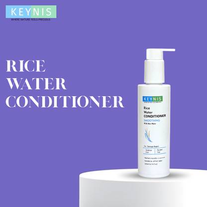 KEYNIS Natural Rice Water Conditioner for Hair Growth, Frizz Control & Damage Repair
