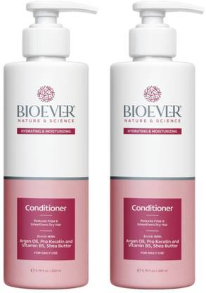 Bioever Conditioner Argan Oil&Prokeratin + Vitamin B5+Shea Butter Pack of 2 200ml +200ml