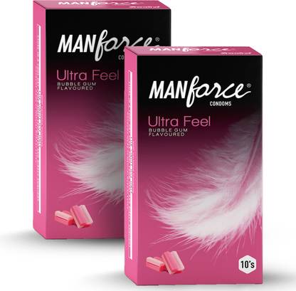 MANFORCE Super Thin ULTRA FEEL BubbleGum Flavour Condom