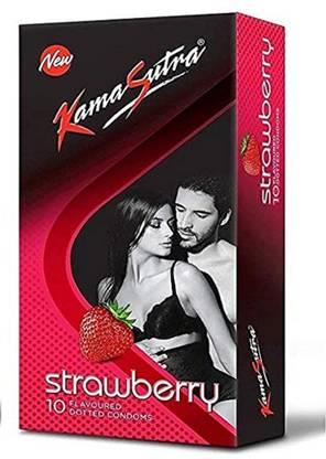 Kamasutra STRAWBERRY CONDOM 10s -Condoms Condom