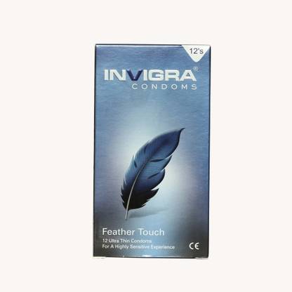 Invigra FEATHER TOUCH ULTRA THIN CONDOM 12'S Condom
