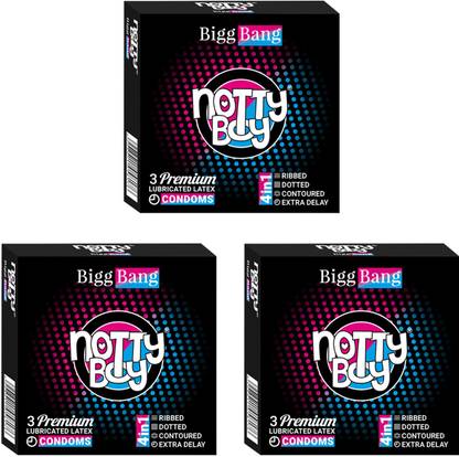 NottyBoy 4in1One - Ribs, Dots and Contour Condom
