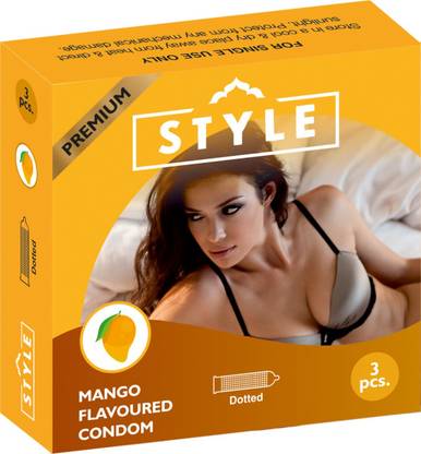 STYLE PREMIUM Dotted Mango Flavoured Condom